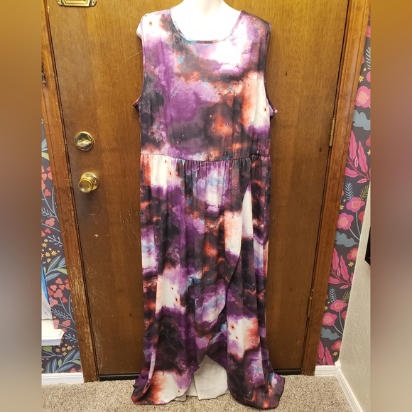 Dresses & Skirts - Simply Be Galaxy Split Front Maxi Dress, size 24
